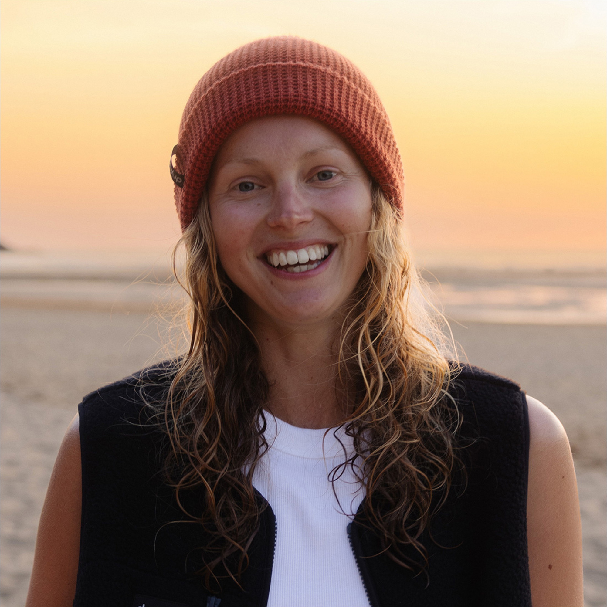 2026 Dryrobe Waffle Beanie DBNEWAFF - Burnt Orange
